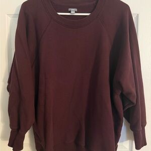 Aerie Maroon Crewneck Top